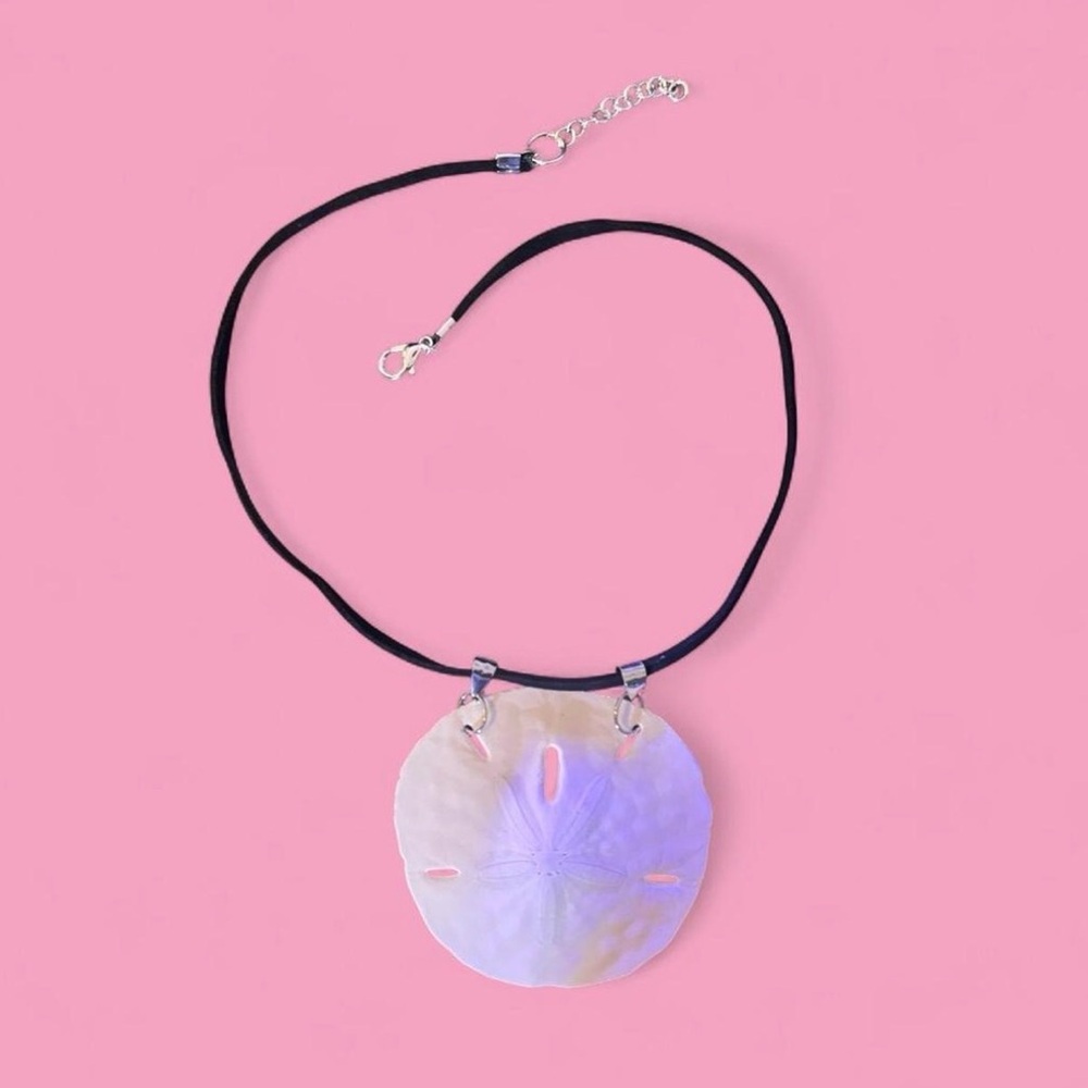 Elegant Sand Dollar Pendant Necklace